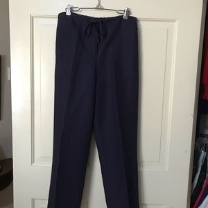 Liz Claiborne linen blend navy pants size 6P